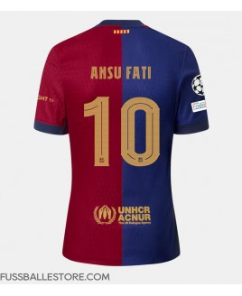 Günstige Barcelona Ansu Fati #10 Heimtrikot 2024-25 Kurzarm